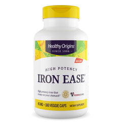 Healthy Origins Iron Ease 45 mg bottle label