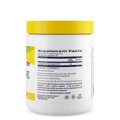 Nutrition facts and ingredients label of Healthy Origins L-Glutamine Powder