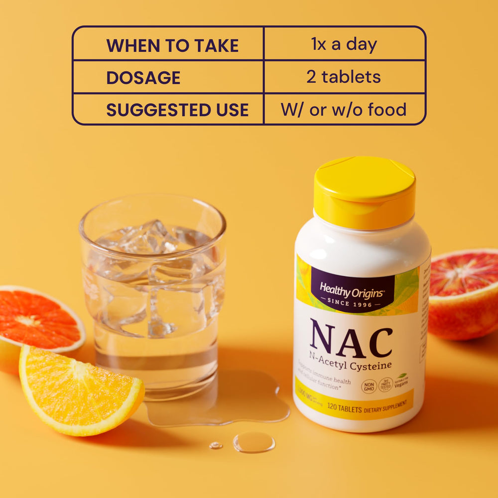 NAC supports glutathione production for antioxidant defense