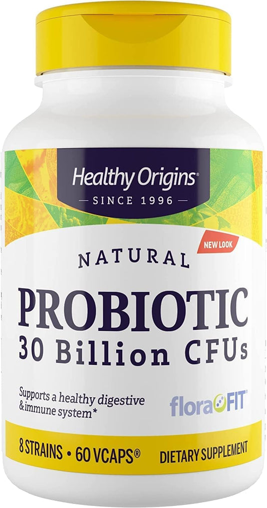Healthy Origins Probiotic bottle with 30 Billion CFU's and 8 strains