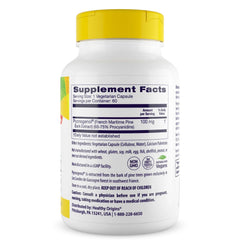 Healthy Origins Pycnogenol capsules close-up vegetarian capsules
