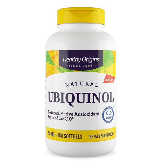 Healthy Origins Ubiquinol 50 mg bottle - front view