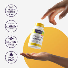 360 softgels bottle of Healthy Origins Vitamin D3 10000 IU