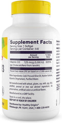 Close-up of vitamin D3 softgels illustrating softgel form