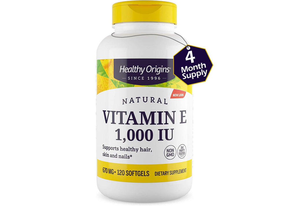 Softgel capsules of Healthy Origins Vitamin E