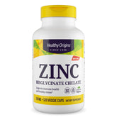 Bottle of Healthy Origins Zinc Bisglycinate Chelate 50 mg, 120 veggie caps