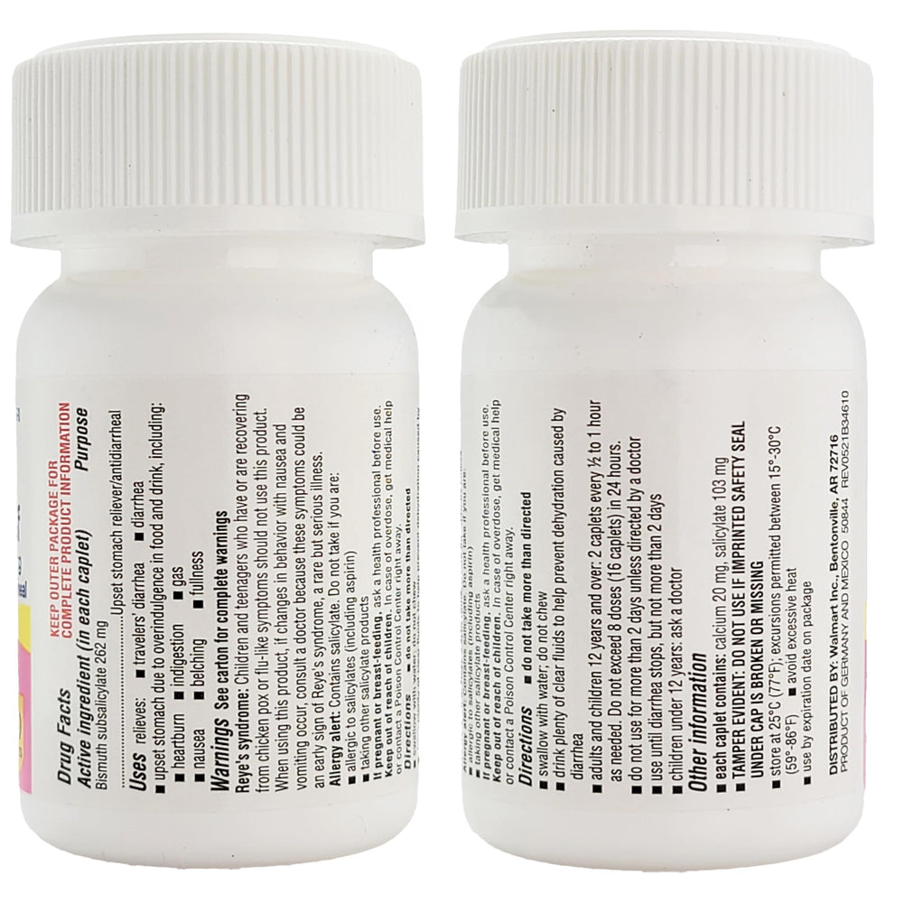 Healthy Surplus stomach relief caplets close-up ideal for quick dosing.