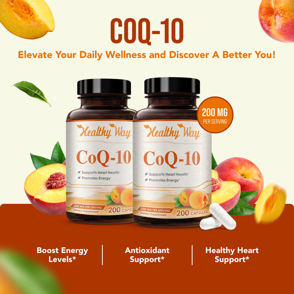 HealthyWayRx CoQ10 capsule closeup, indicates powder capsule design.