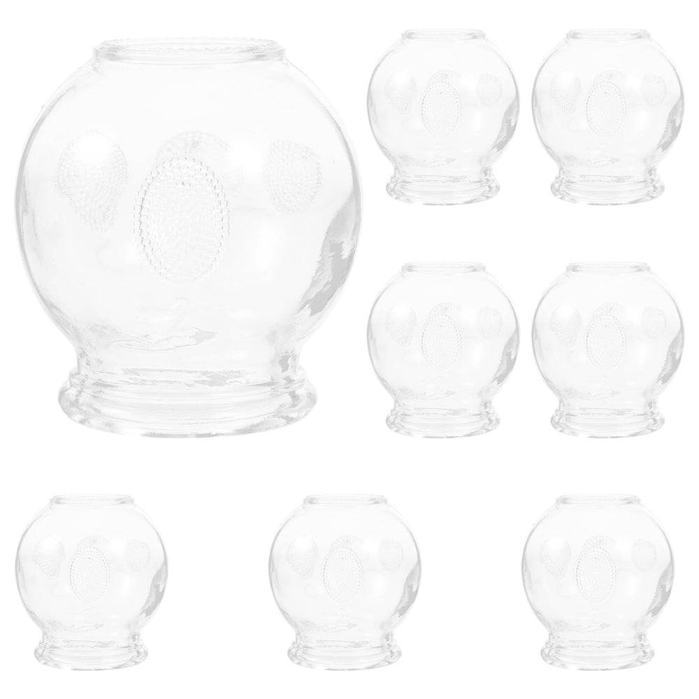 Healvian 8-piece glass fire cupping set – front view