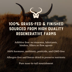 Grass-fed beef organs DAO enzyme supplement imagery