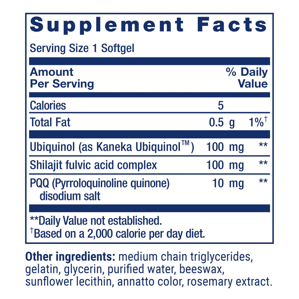 Heart health symbol with CoQ10 packaging