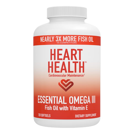 Heart Health Omega-3 Fish Oil bottle front view