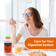 Heart health concept with psyllium husk capsules