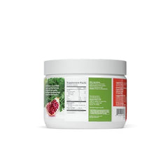 Back view of HeartGreens canister with supplement facts