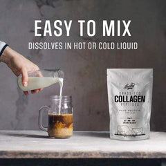 Smoothie prepared with Hearthy Foods collagen powder