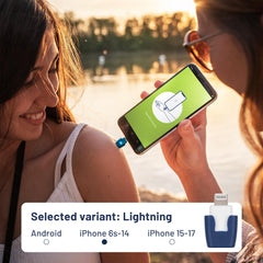 Heat It demonstrates iPhone compatibility for easy bite relief.