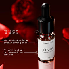 Heaven diffuser oil middle notes jasmine petals rose tea leaves