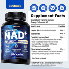 Shelf display of Heifunk NAD+ for easy access during busy days.