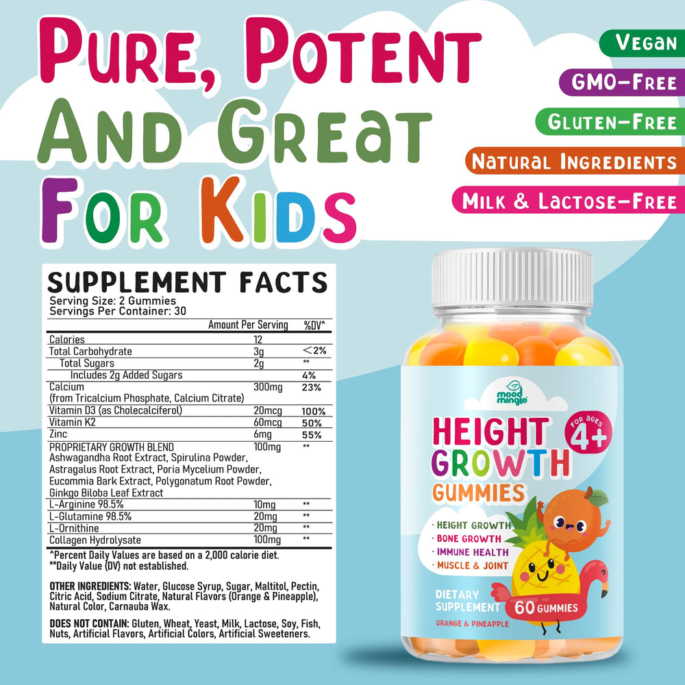 60 gummies per bottle with allergen-free labeling