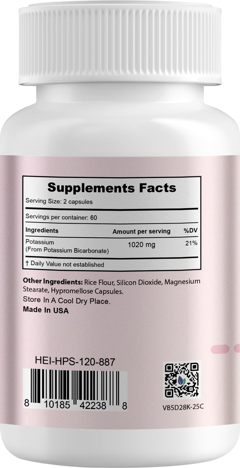Two veggie capsules representing a 1020 mg serving (510 mg each)