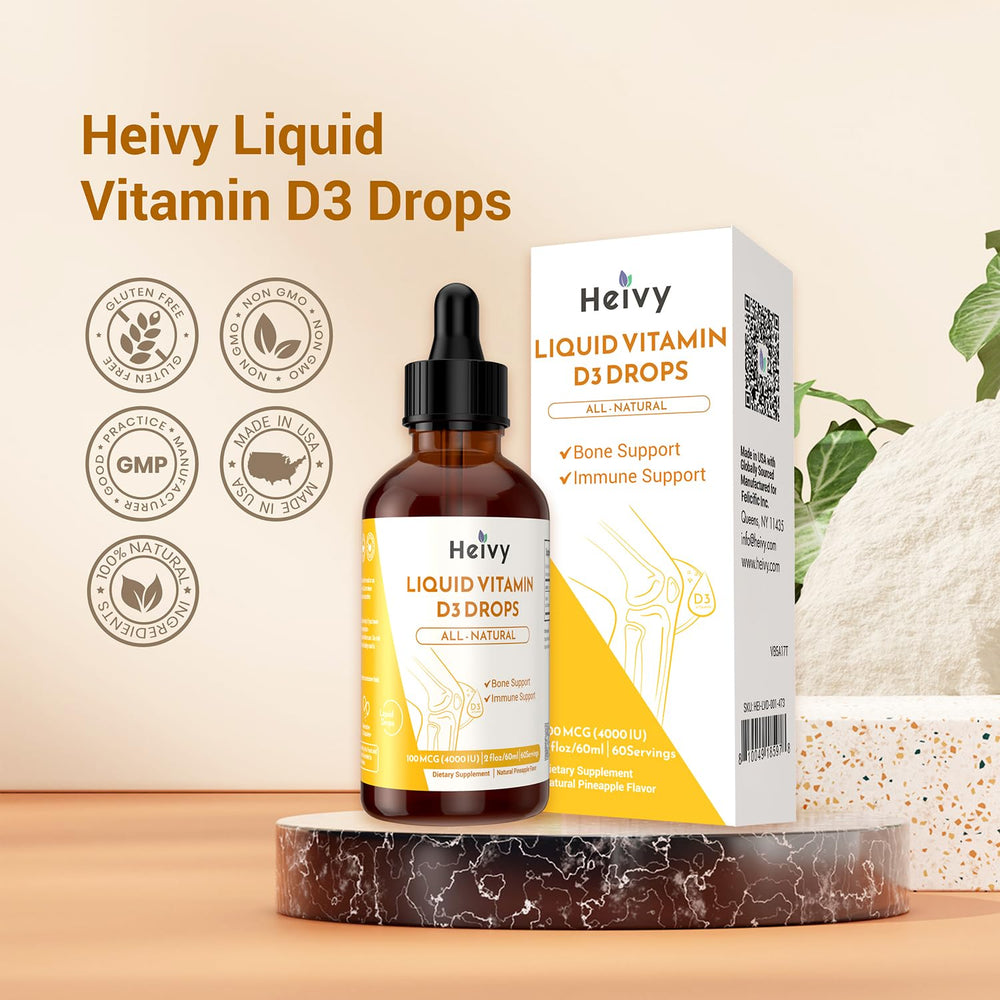 Made in USA badge for Heivy Vitamin D Drops