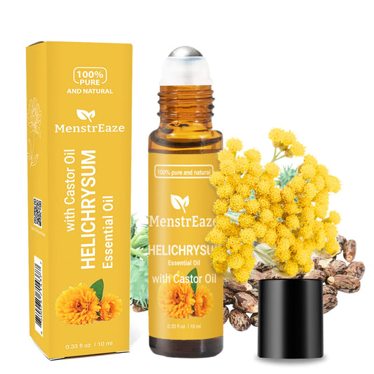 10ml Helichrysum and Castor Oil Roll-On bottle