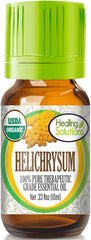 0.33 fl oz (10 ml) bottle of Helichrysum essential oil
