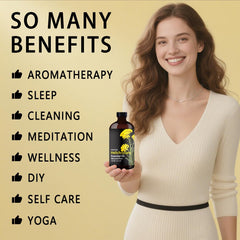 Helichrysum essential oil being used in a diffuser