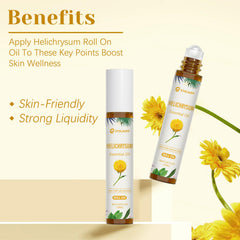 Gift-ready Helichrysum oil roller packaging
