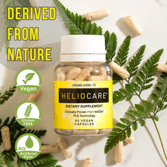 Heliocare bottle showing 60 veggie capsules