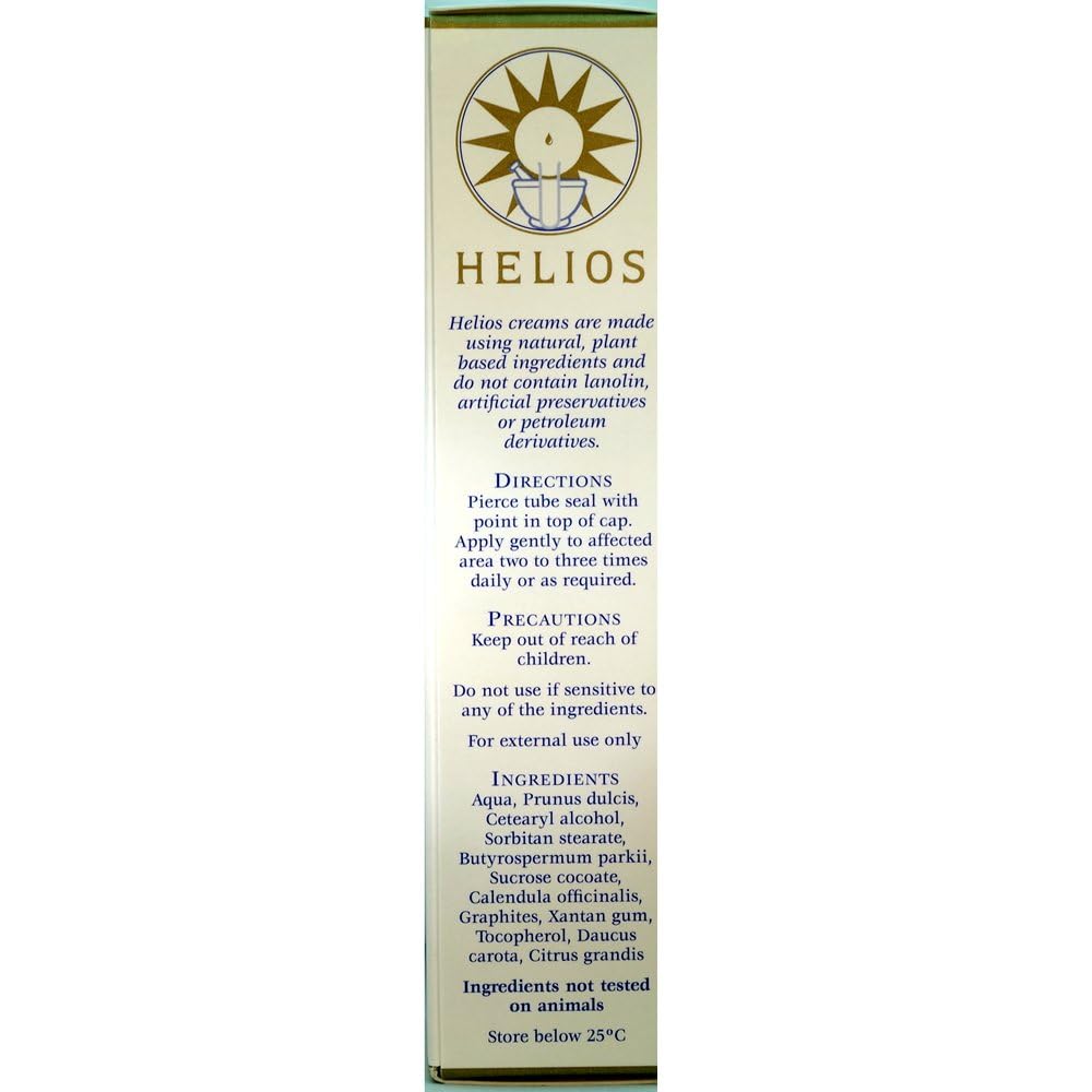 30g tube of Helios cream with packaging and label