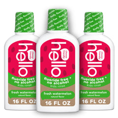 Hello Kids Mouthwash watermelon flavor bottle