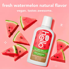 Watermelon flavor label close-up