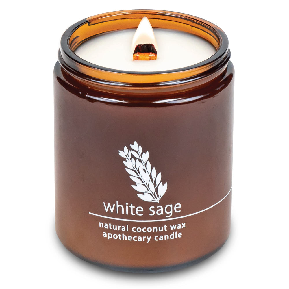 Hemlock Park 8oz White Sage candle in coconut wax