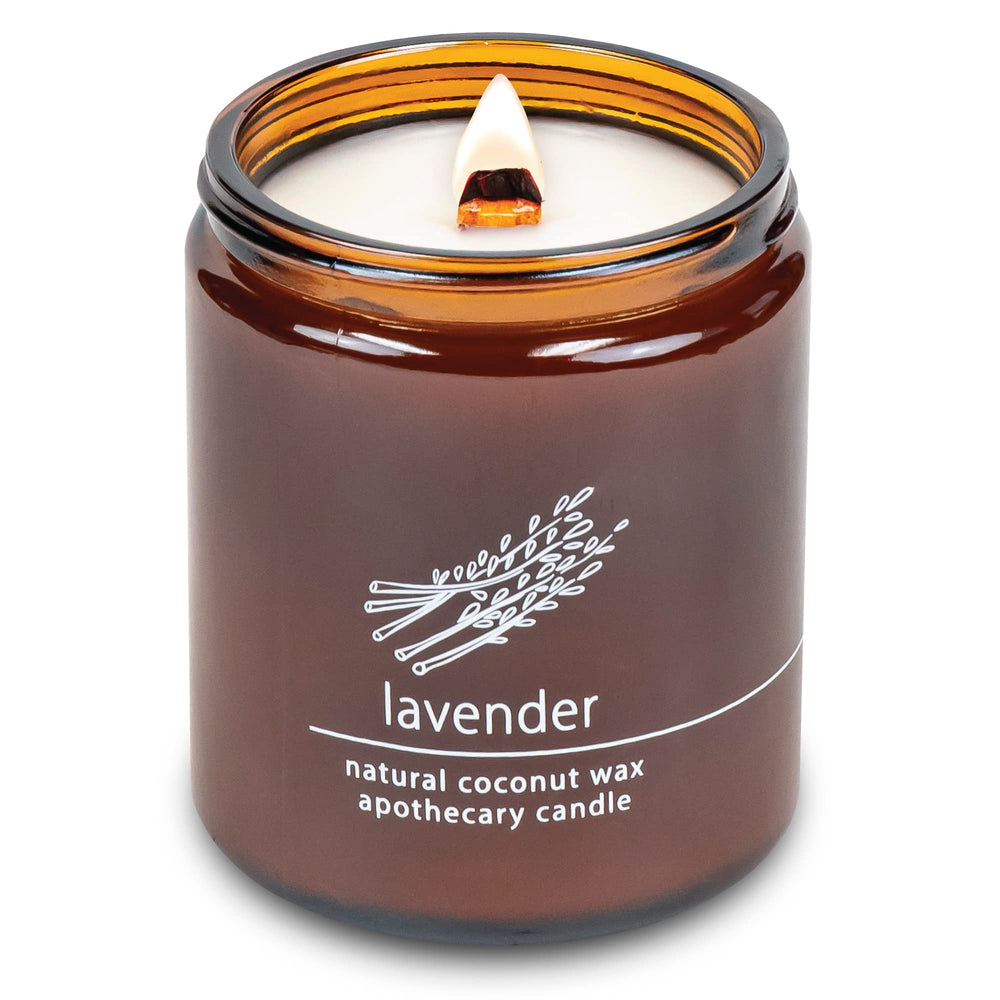 Hemlock Park Lavender 8 oz candle with natural coconut wax