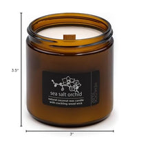 American-made handcrafted Hemlock Park candle with packaging.