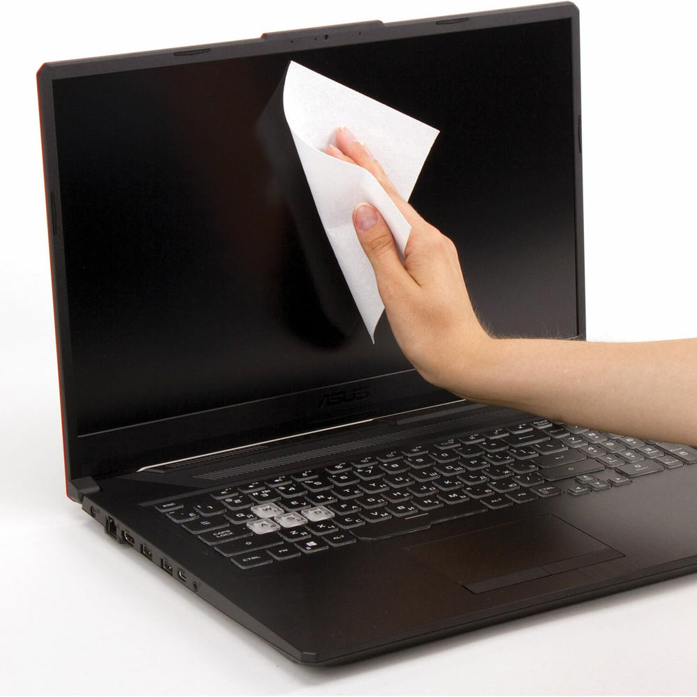 Laptop and tablet cleaned with Hemoton screen wipes