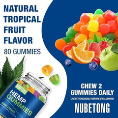 Vegan-friendly gelatin-free hemp gummies