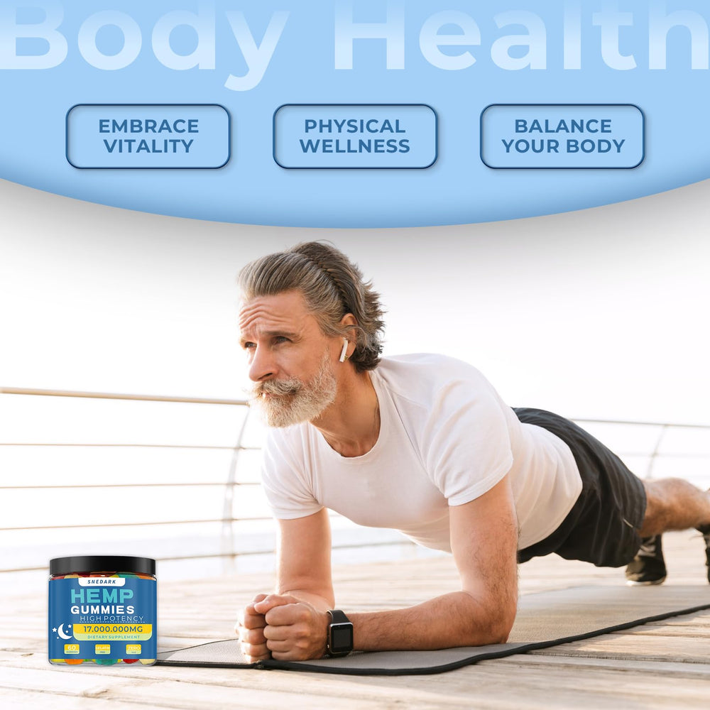 Wellness lifestyle scene featuring hemp gummies