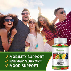Hemp gummies body nutrition and skin health