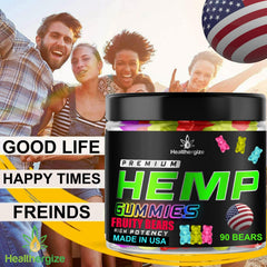 Close-up of hemp gummy texture