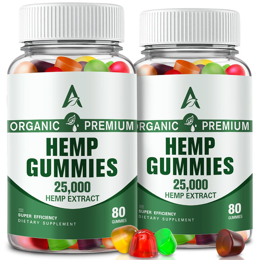 Two-pack bottle of Hemp Gummies High Potency