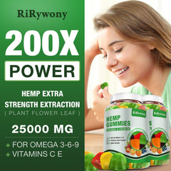 Hemp gummies for pain relief with organic hemp oil