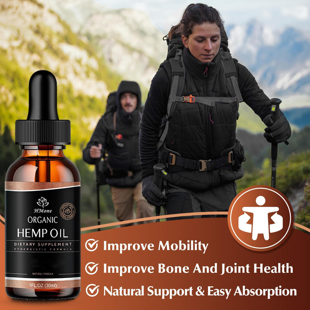Hemp Oil 4-Pack ingredients and bottle