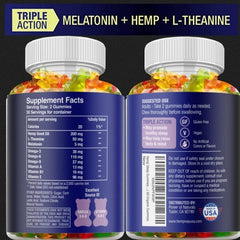 Gummies with natural flavors and colors for Hemp Sleep Gummies