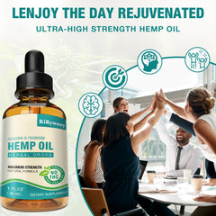 Organic hemp extract and vegan ingredients label
