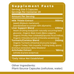 Bottle of HepatoVen vegetarian liver support capsules