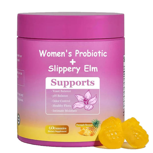 Bottle of Her Juicy Feminine Probiotics Gummies – Pineapple flavor