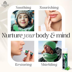 HerbElixir cooling mint aroma delivering a refreshing lip experience.