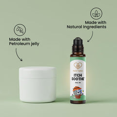 Herb Tantra Itch Soothe Roll On packaging box showcases AYUSH licensed formulation.